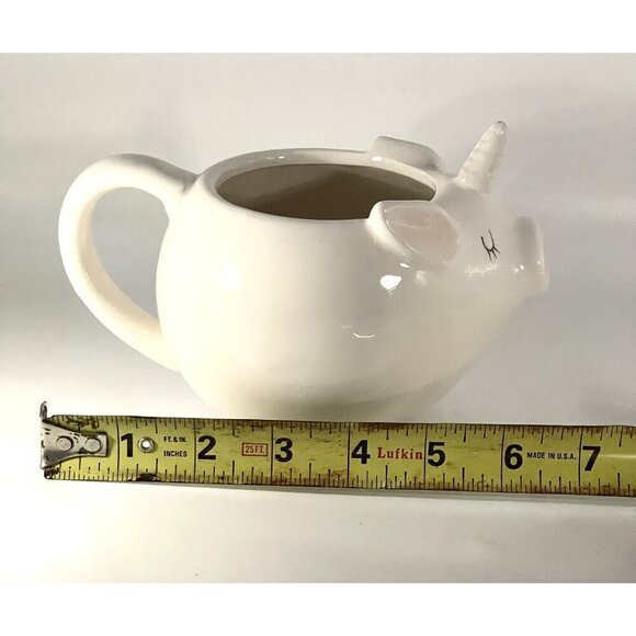Arlington Design Pigicorn Mug with Legs Pig Unicorn Piggy Pot Planter Cup - Picture 11 of 11